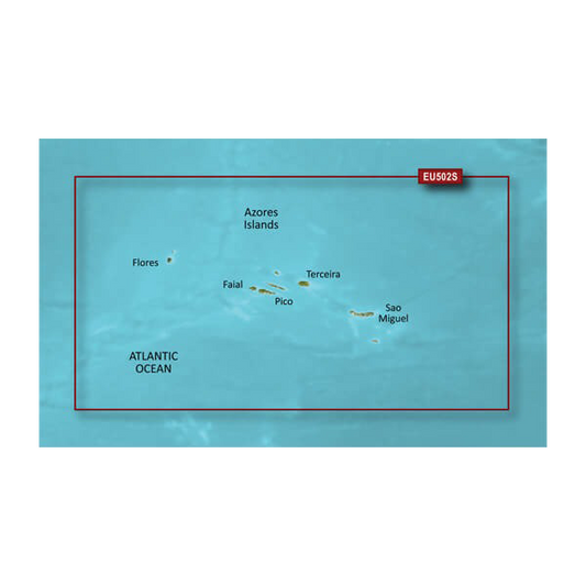 Garmin Azores Islands Charts BlueChart g3 Vision | VEU502S | microSD/SD (010-C0846-00) by Garmin