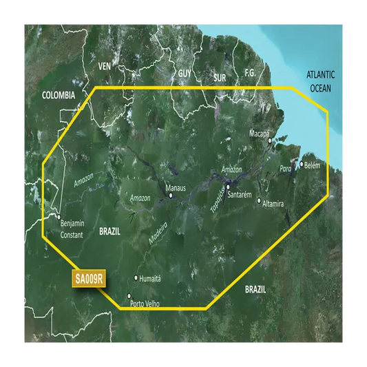 Garmin South America, Amazon River Inland Maps BlueChart g3 Vision | VSA009R | microSD/SD by Garmin