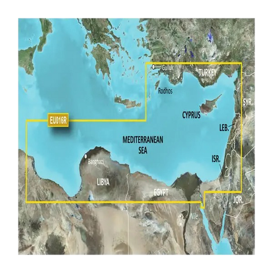 Garmin Mediterranean Southeast Charts BlueChart g3 Vision | VEU016R | microSD/SD by Garmin