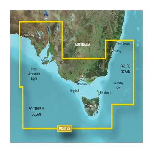 Garmin Australia, Port Stephens to Fowlers Bay Coastal Charts BlueChart g3 | HXPC415S | microSD/SD (010-C0873-20) by Garmin