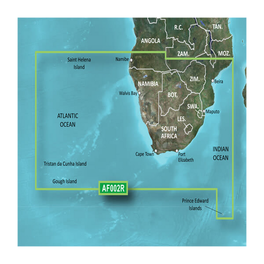 Garmin Africa, Southern Coastal and Inland Charts BlueChart g3 | HXAF002R | microSD/SD (010-C0748-20) by Garmin