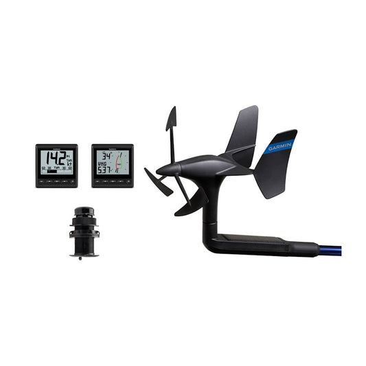 Garmin 4-piece GNX Wireless Sail Pack with GNX Wind, GNX 20 displays, gWind Wireless and DST810 transducer.