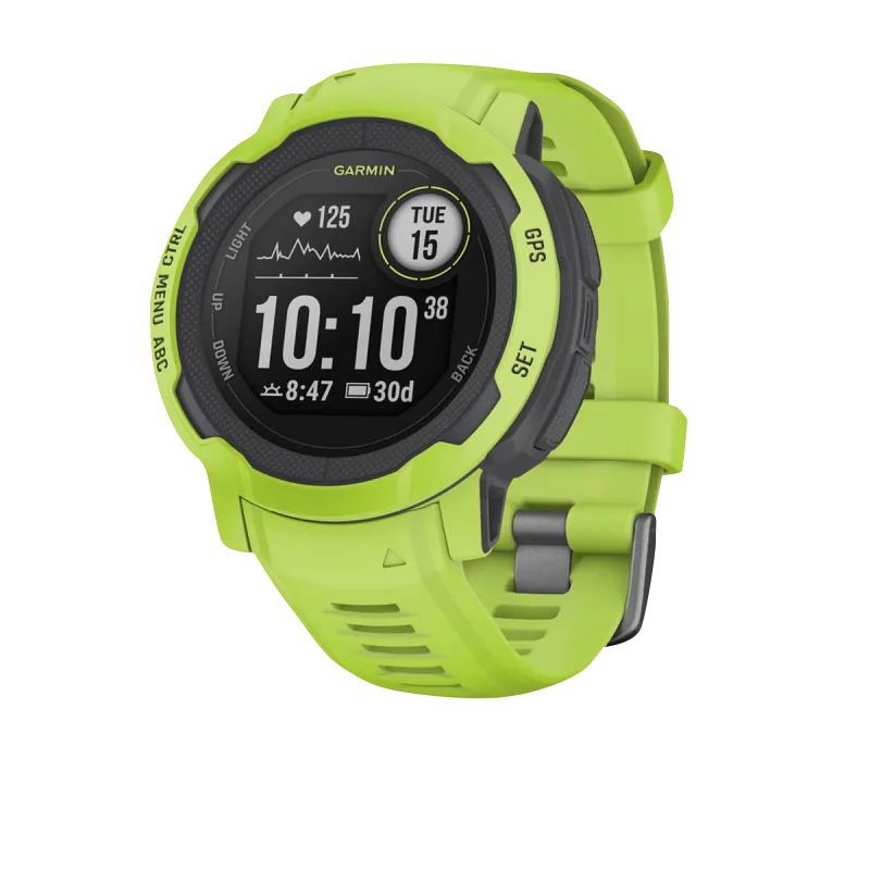Garmin Instinct 2, Electric Lime (Garmin Certified Refurbished)