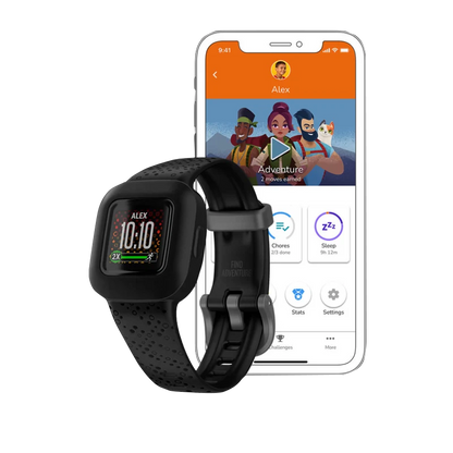 Garmin Vívofit jr. 3, Black Cosmic Watch for Kids (Garmin Certified Refurbished)