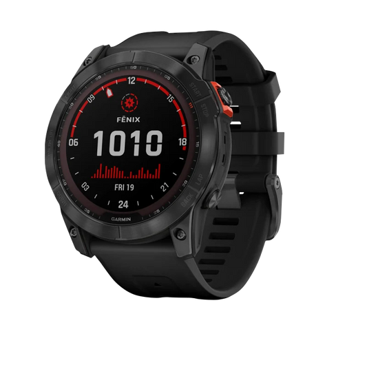 Garmin Fenix 7X Solar, Slate Grey with Black Band (Garmin Certified Refurbished) by Garmin