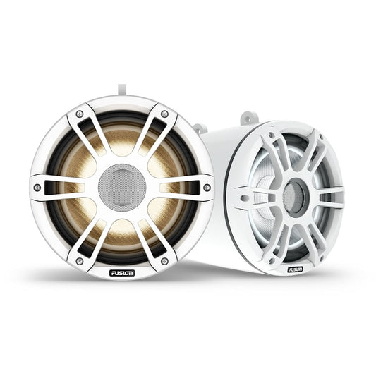 Garmin Fusion Signature Series 3i marine wake tower speakers, 8.8-inch, white, 330W CRGBW, pair