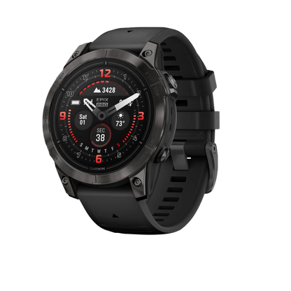 Garmin Epix Pro (Gen 2), 47 mm Sapphire Edition Carbon Gray DLC Titanium with Black Band (010-02803-10)