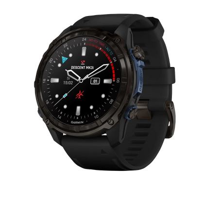 Garmin Descent Mk3i, 51 mm Carbon Gray DLC Titanium with Black Silicone Band (010-02752-10)
