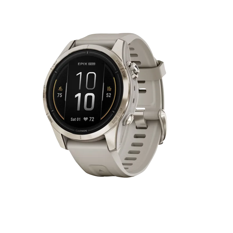 Garmin Epix Pro (Gen 2), 42 mm Sapphire Edition Soft Gold with Light Sand Band (010-02802-10)