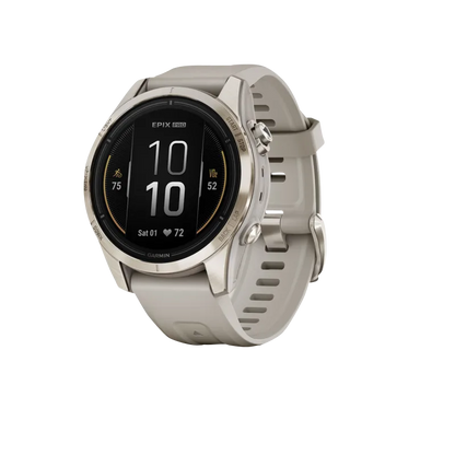Garmin Epix Pro (Gen 2), 42 mm Sapphire Edition Soft Gold with Light Sand Band (010-02802-10)