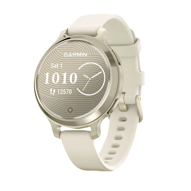 Garmin Lily 2 Active, Lunar Gold with Bone Silicone Band (010-02891-00) by Garmin