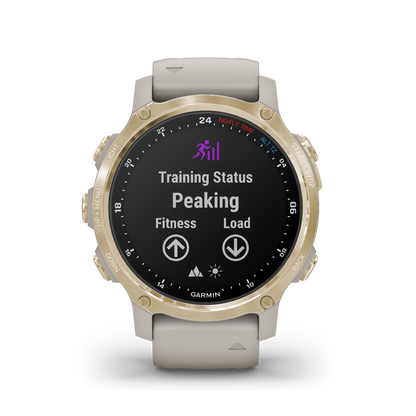 Garmin Descent Mk2S, Light Gold with Light Sand Silicone Band, Marine Smartwatch for Divers (010-02403-00)
