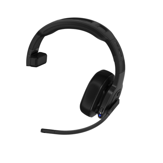 Garmin Dezl Headset 100 premium trucking headset, black over-ear design with boom mic