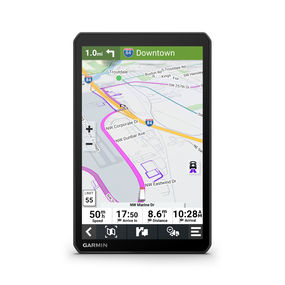 Garmin Dezl OTR810, Trucking GPS Navigator with 8-inch Screen (010-02740-00)