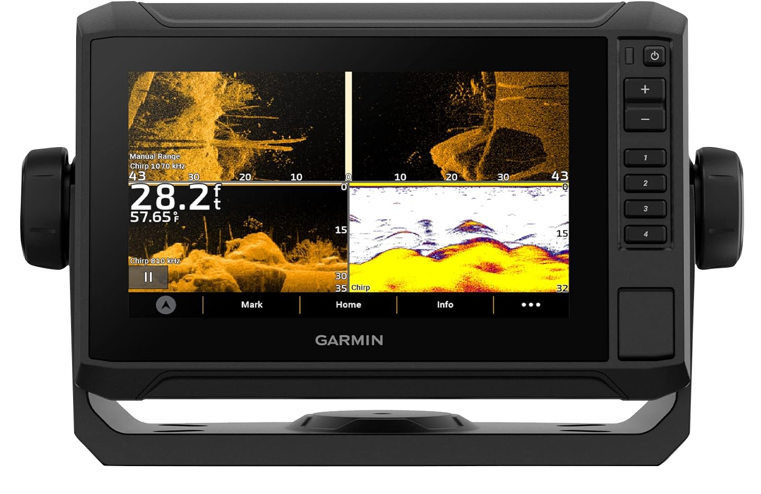 Garmin ECHOMAP UHD2 72sv Without Transducer 7” Touchscreen Chartplotter Worldwide Basemap (010-02683-00)