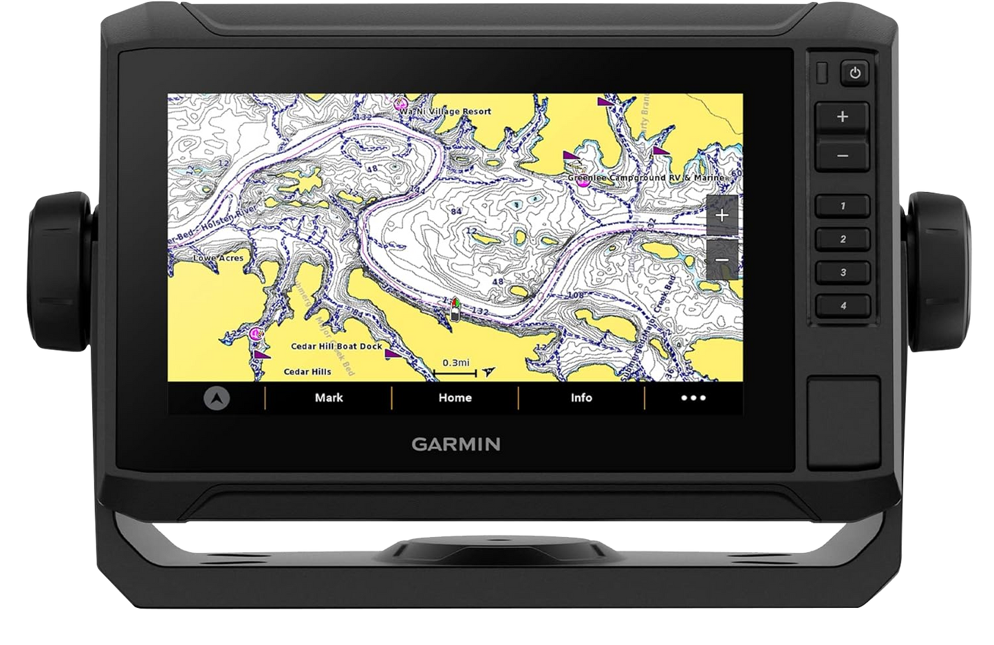 Garmin ECHOMAP UHD2 72sv Without Transducer 7” Touchscreen Chartplotter Worldwide Basemap (010-02683-00)