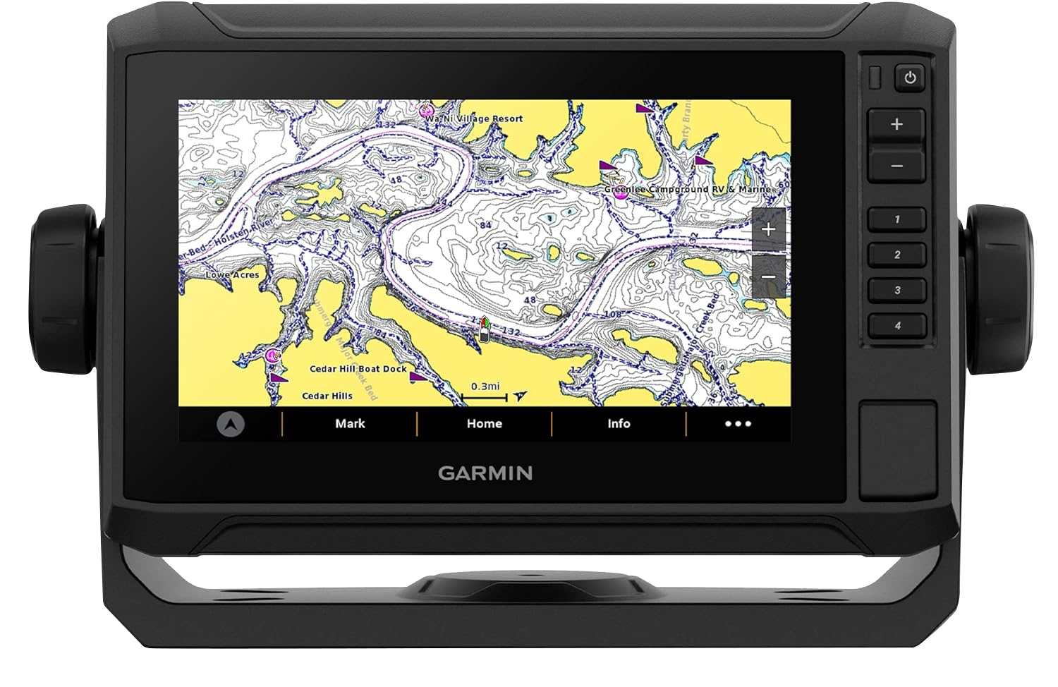 Garmin ECHOMAP UHD2 72sv Without Transducer 7” Touchscreen Chartplotter Worldwide Basemap (010-02683-00)