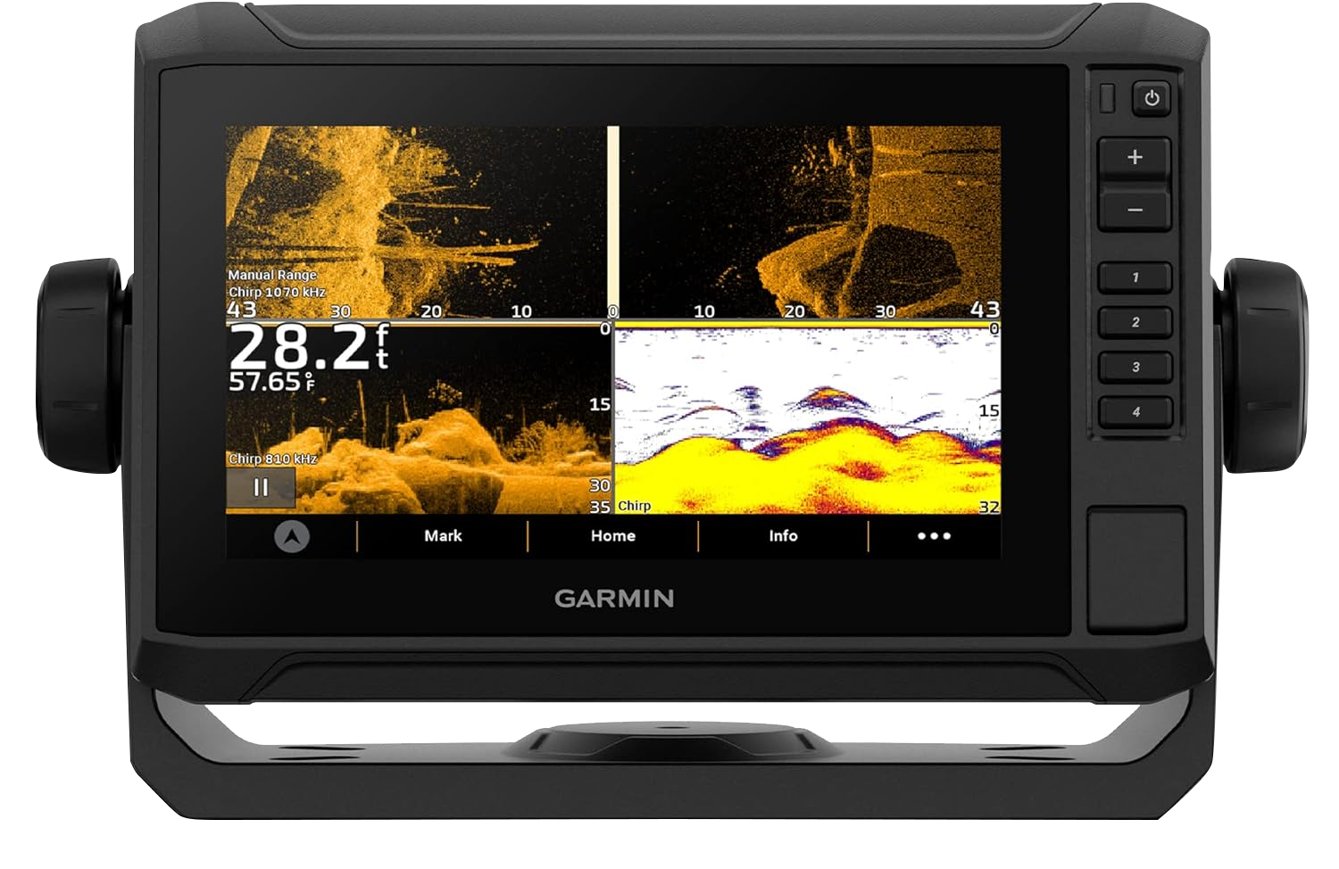Garmin ECHOMAP UHD2 72sv with GT54 Transducer 7” Touchscreen Chartplotter Worldwide Basemap (010-02683-01)
