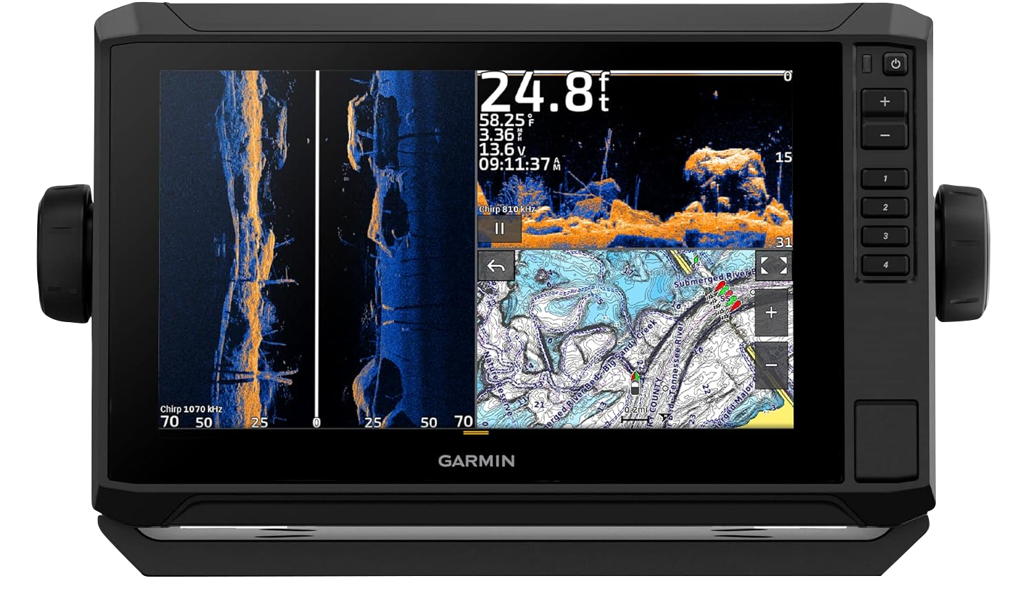 Garmin ECHOMAP UHD2 92sv Without Transducer 9” Touchscreen Chartplotter Worldwide Basemap (010-02687-00)