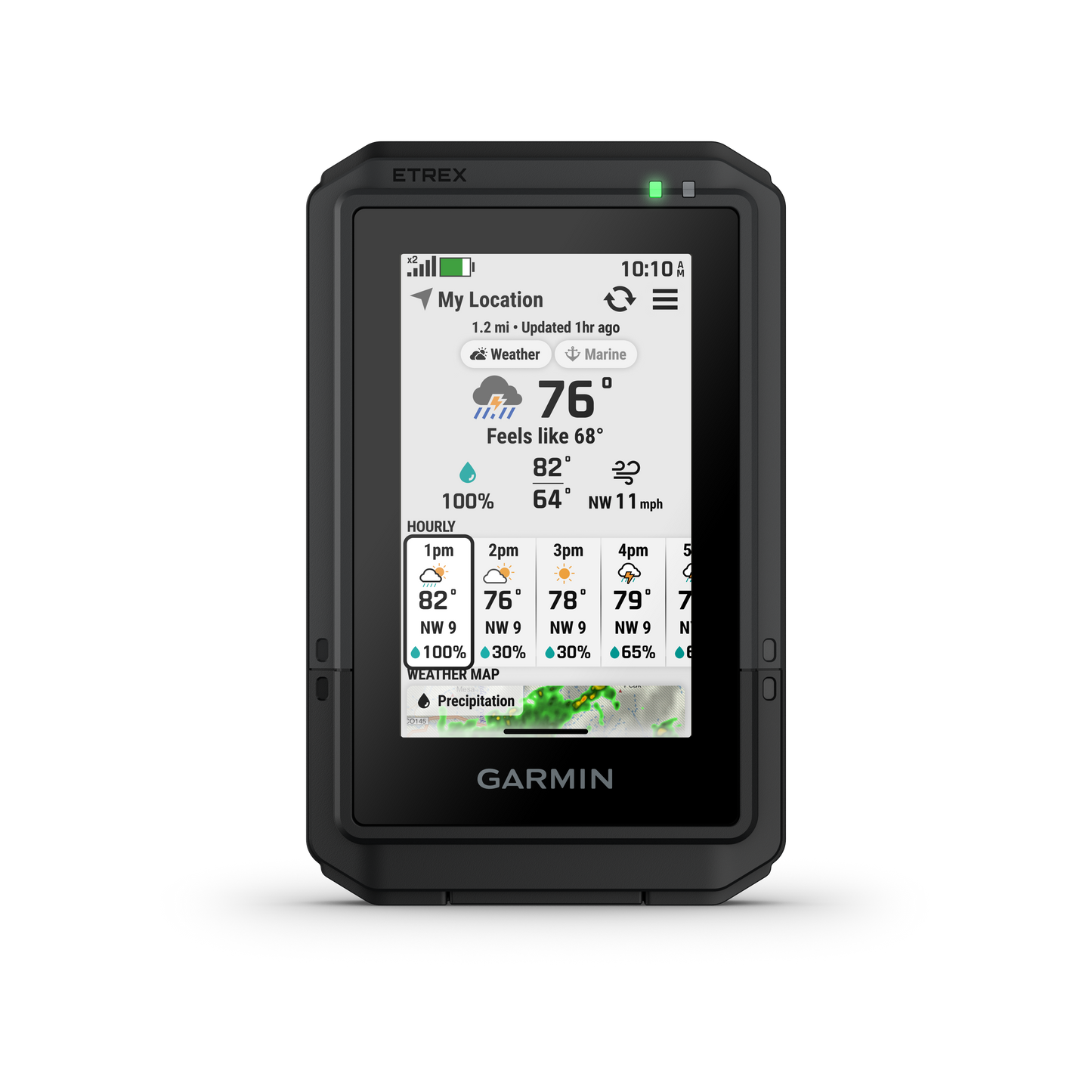 Garmin eTrex Touch, GPS Handheld Navigator with Touchscreen and Preloaded Maps (010-02940-00)