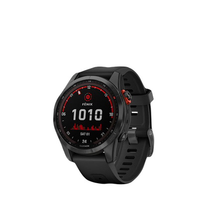 Garmin Fenix 7S Solar, Slate Gray w/ Black Band (Garmin Certified Refurbished)
