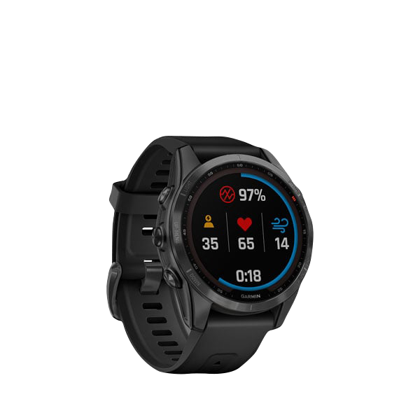 Garmin Fenix 7S Solar, Slate Gray w/ Black Band (Garmin Certified Refurbished)