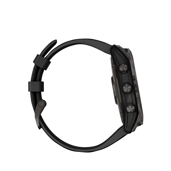 Garmin Fenix 7X Sapphire Solar, Carbon Gray Titanium with Black Band (Garmin Certified Refurbished)