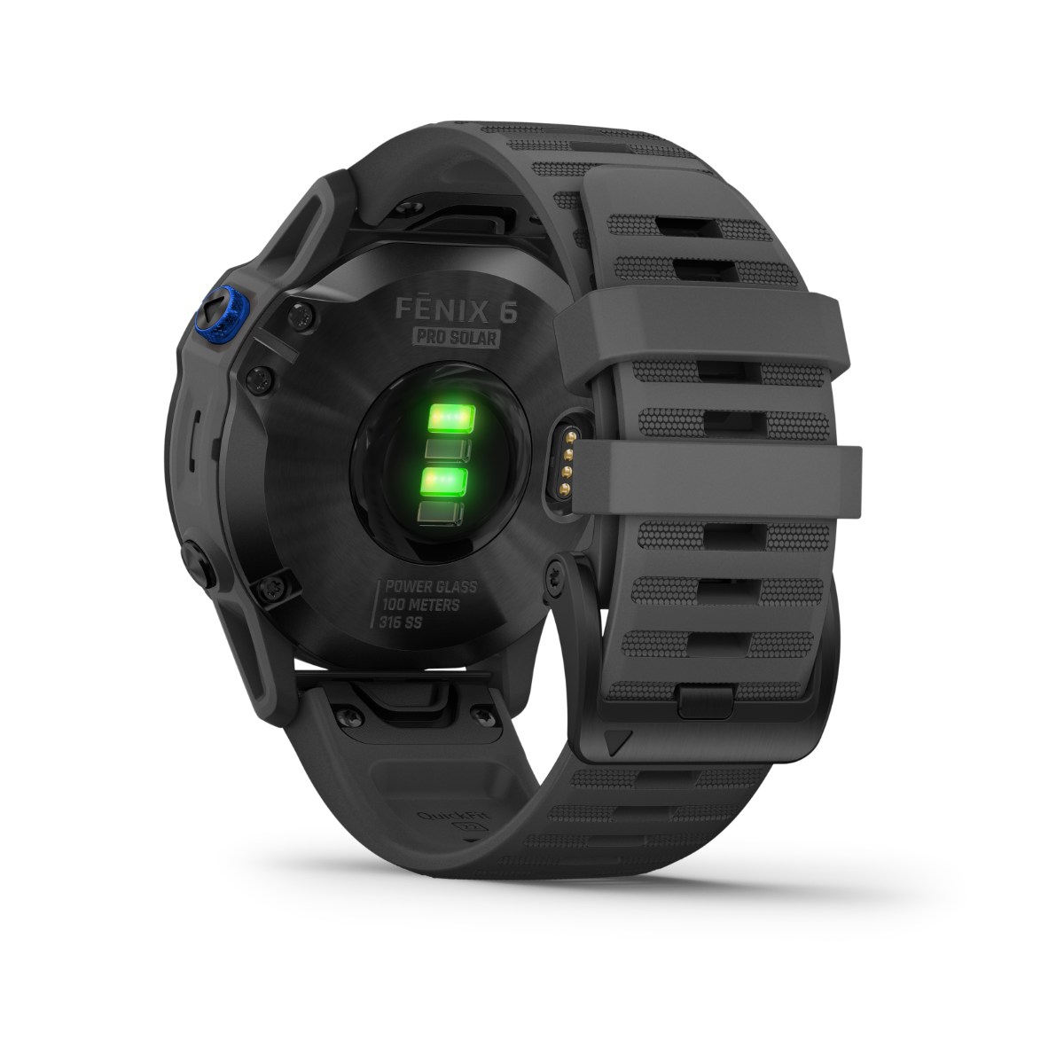Gamin Fenix 6 Pro Solar, Black with Gray Band, GPS Smartwatch (Garmin Certified Refurbished)