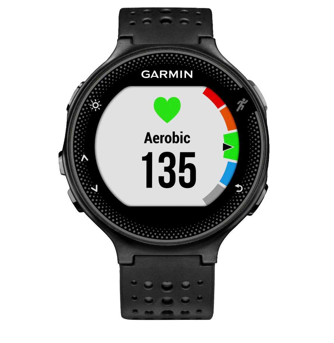 Garmin Forerunner 235, Black & Gray, Premium Fitness GPS Smartwatch for Runners (010-03717-54)