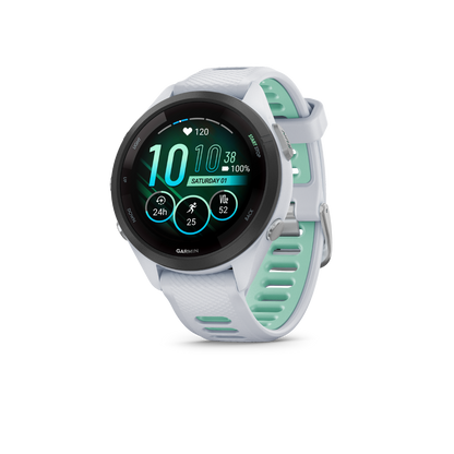 Garmin Forerunner 265S, Black Bezel with Whitestone/Neo Tropic (010-02810-04)