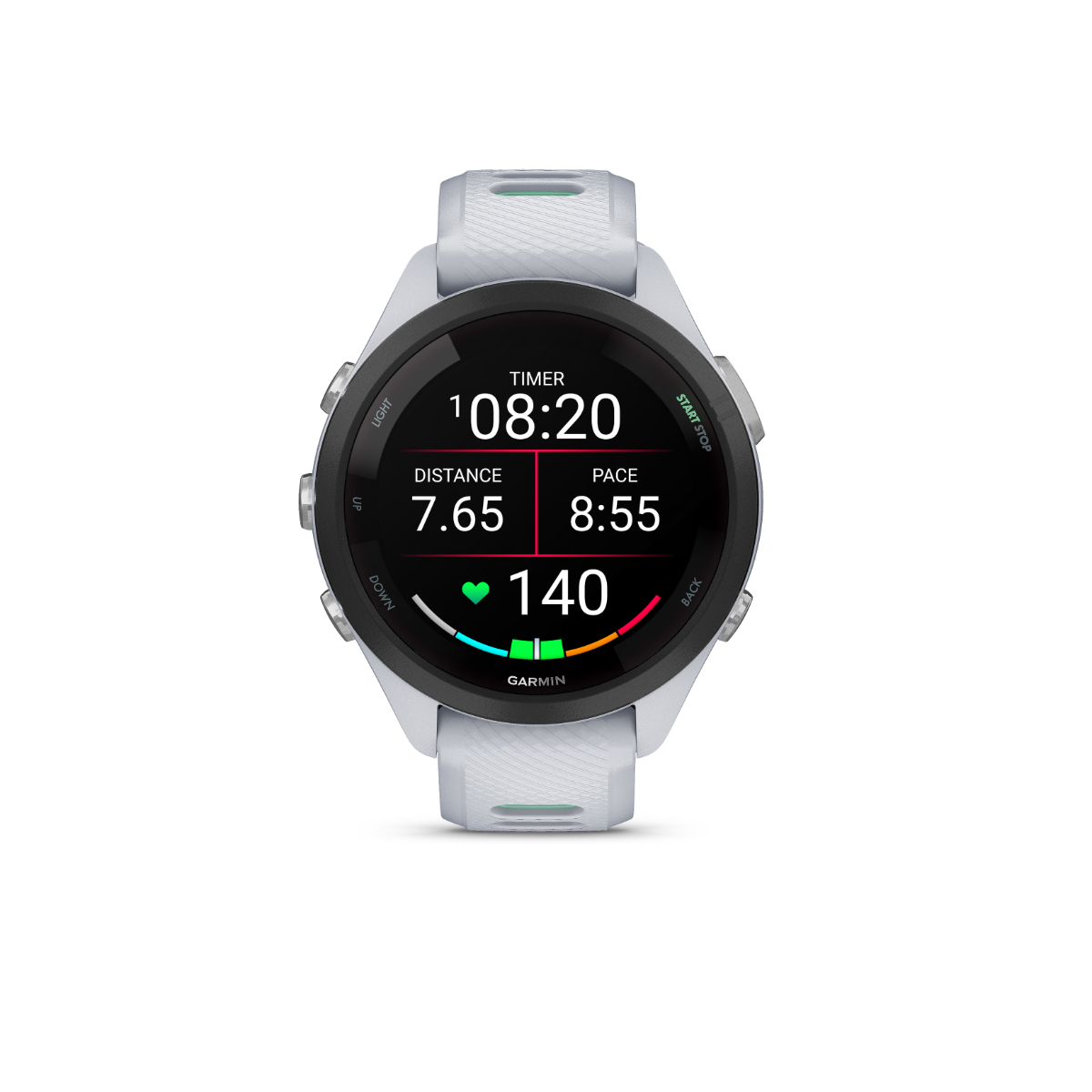 Garmin Forerunner 265S, Black Bezel with Whitestone/Neo Tropic (010-02810-04)