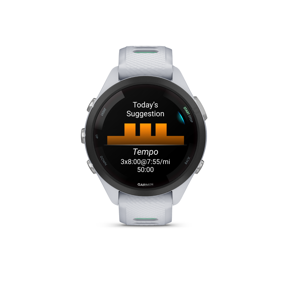 Garmin Forerunner 265S, Black Bezel with Whitestone/Neo Tropic (010-02810-04)