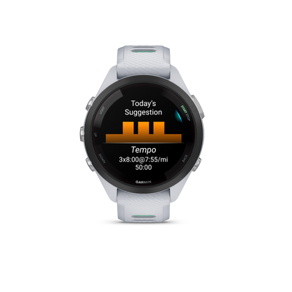 Garmin Forerunner 265S, Black Bezel with Whitestone/Neo Tropic (010-02810-04)