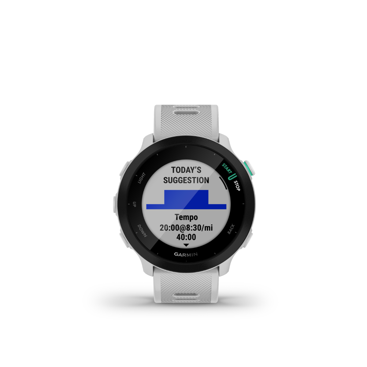 Garmin Forerunner 55, White, GPS Fitness Smartwatch (010-02562-01)