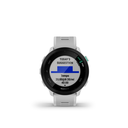 Garmin Forerunner 55, White, GPS Fitness Smartwatch (010-02562-01)