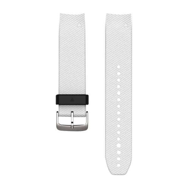 Garmin QuickFit 22 Watch Bands for Approach S60, White Silicone (010-12500-04)