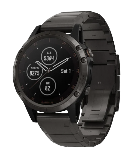 Garmin Fenix 5 Plus Sapphire Carbon Gray DLC Titanium (010-01988-02) by Garmin