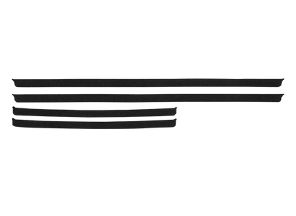 Garmin flush mount kit for GPSMAP 7x07; black plastic mounting rails set for marine electronics