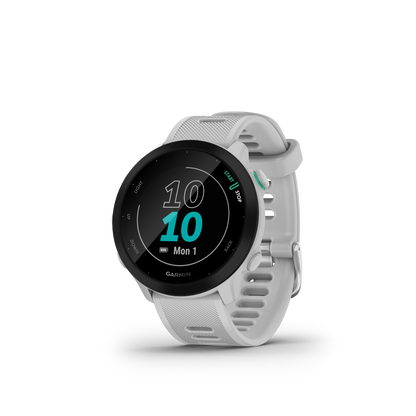 Garmin Forerunner 55, White, GPS Fitness Smartwatch (010-02562-01)