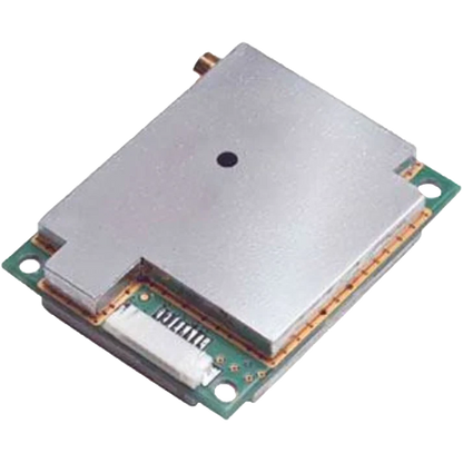 Garmin GPS 15xL-W sensor module with silver shielding and green PCB