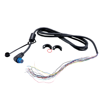 Garmin NMEA 0183 threaded right-angle cable for GPSMAP, 6 ft, marine electronics accessory with multiwire harness