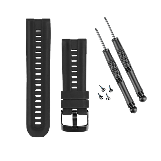 Garmin Silicone Watch Band, Black (010-11814-07) by Garmin
