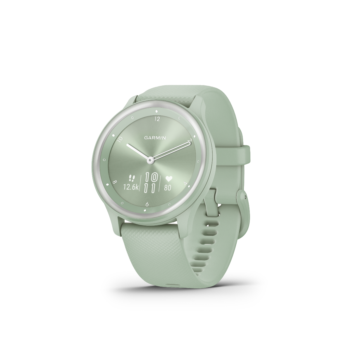 Garmin Vivomove Sport Cool Mint with Silver Accents (010-02566-03)
