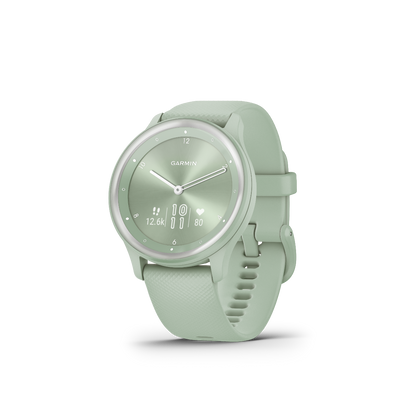 Garmin Vivomove Sport Cool Mint with Silver Accents (010-02566-03)