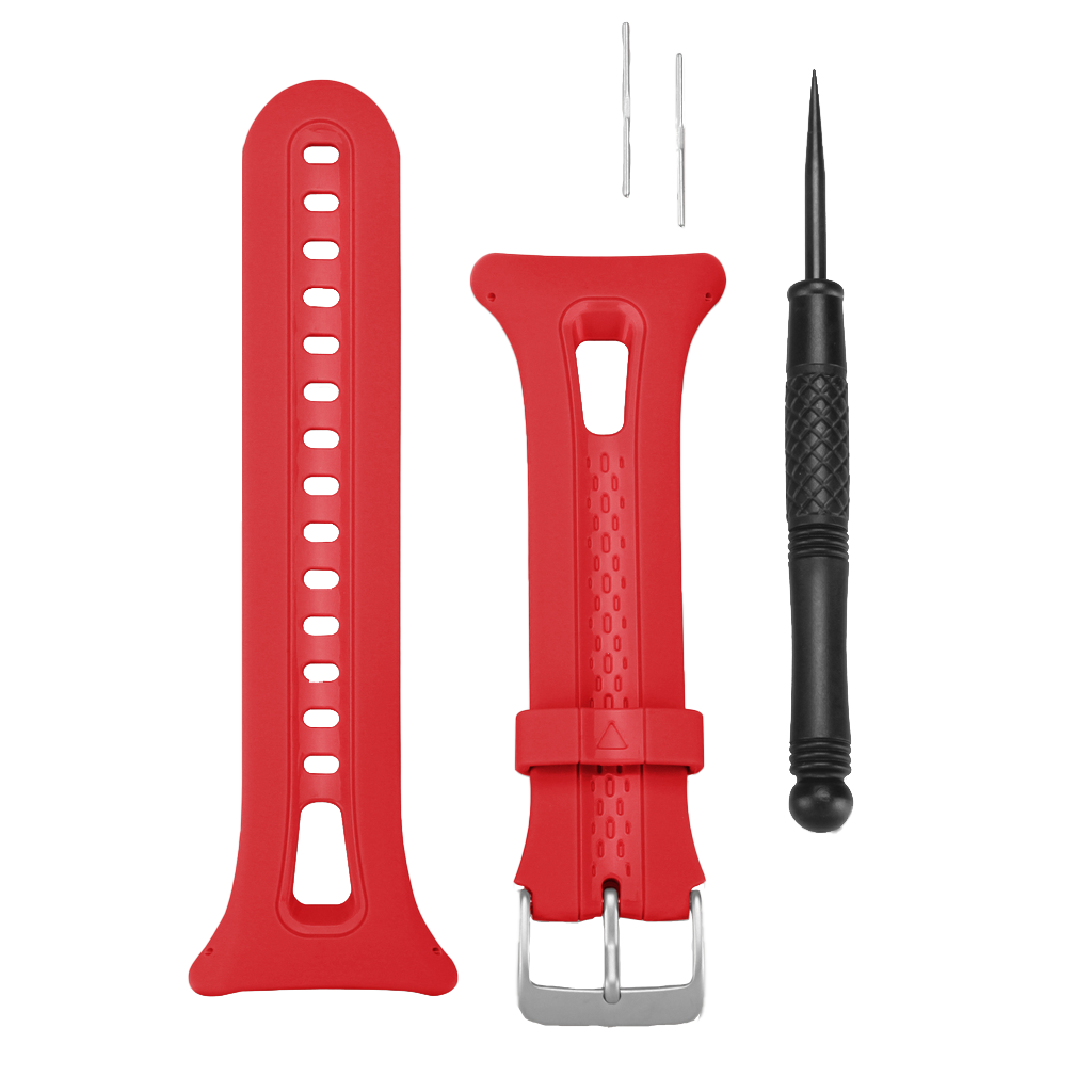 Garmin Watch Band, Large for Forerunner 10/15, Red (010-11251-49)