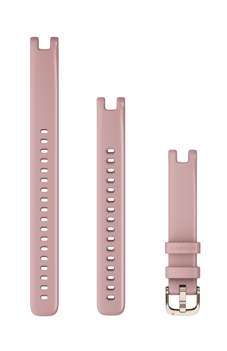 Garmin Lily Bands (14 mm) Dust Rose with Cream Gold Hardware (010-13068-04)