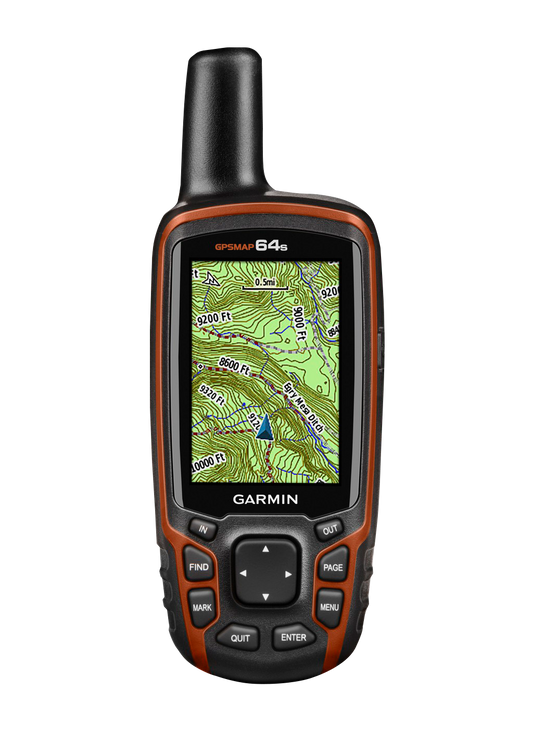 Garmin GPSMAP 64s, Handheld Outdoor/Trail GPS with TOPO Maps (Garmin Certified Refurbished) by Garmin