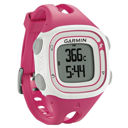 Garmin Forerunner 10, White & Pink, Fitness GPS Smartwatch for Runners (Garmin Certified Refurbished)