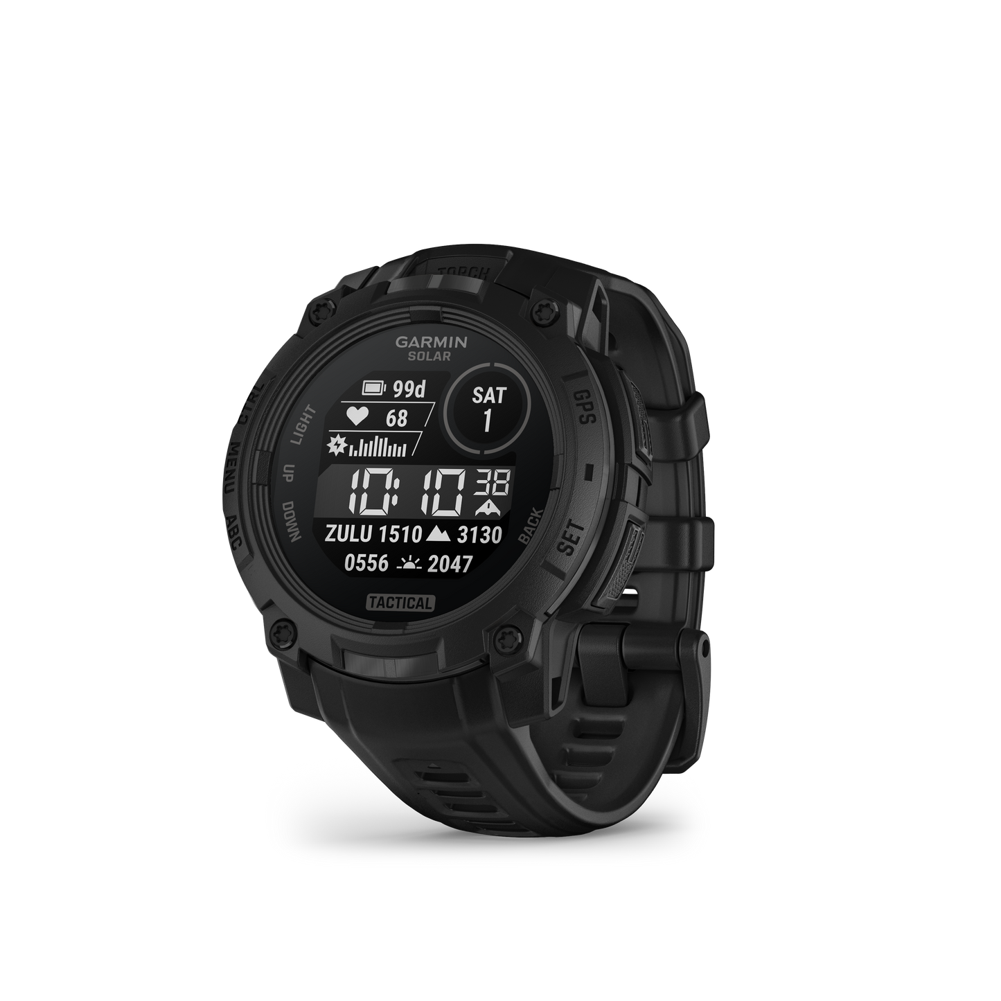 Garmin Instinct 3 Solar, (50mm), Tactical Edition, Black with Black Band (010-02935-50)
