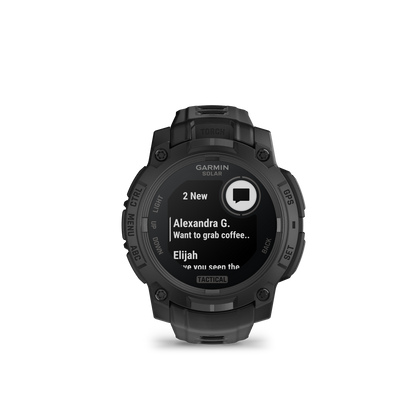 Garmin Instinct 3 Solar, (50mm), Tactical Edition, Black with Black Band (010-02935-50)